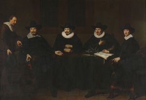 Les chefs de la Saainering à Amsterdam, 1643 - Dirck Dircksz. van Santvoort