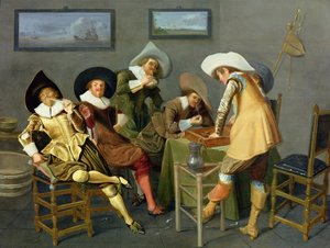 Cavaliers dans une taverne