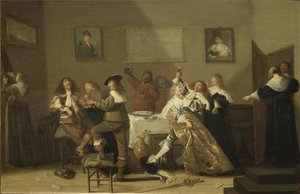 Scène de taverne