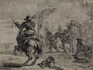 Cheval cabré, près d