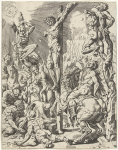 Christ en croix - Dirck Volckertsz. Coornhert (attributed to)