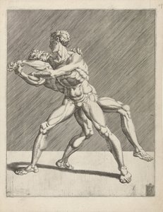 Deux lutteurs - Dirck Volckertsz. Coornhert