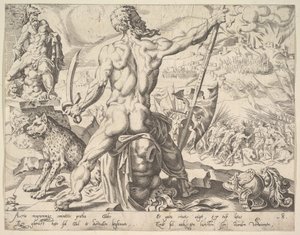 Gad, de la série Les Douze Patriarches, 1550 - Dirck Volkertsen Coornhert