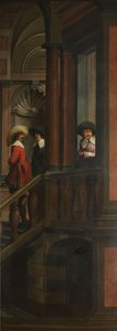 Une séquence décorative : Un escalier extérieur - Dirck van Delen
