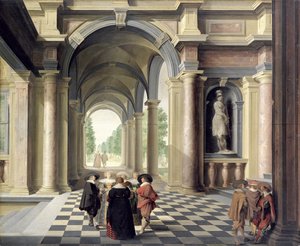 Une salle de la Renaissance - Dirck van Delen