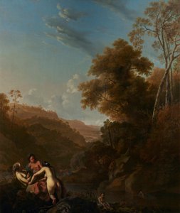 Dutch : Italianate landscape with nymphs bathing Italianate landscape with nymphs bathing