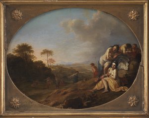 Nymphes dans un paysage