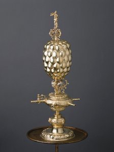 Gobelet à boire à mécanisme partiellement doré, vers 1630 - Dirich Utermarke