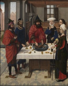 La Cène retable : Seder de Pâque aile gauche