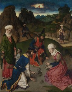 Le dernier souper retable : La collecte de la manne aile droite, 1464-1468 - Dirk Bouts