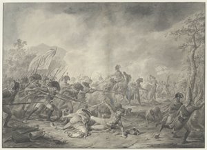 Capture du général russe Hermann lors de la bataille de Bergen, 1799