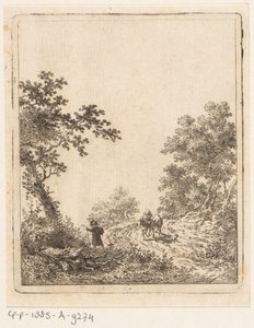 Sentier forestier avec personnages - Dirk Langendijk