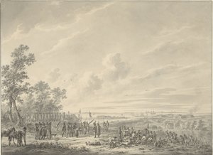 La Schelde fortifiée par les troupes françaises - Dirk Langendijk