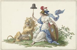 Modèle pour le drapeau de la Marine Batave, 1796