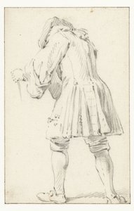 Soldat debout, vu de dos