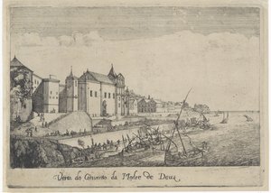 Vue du monastère de la Mère de Dieu à Lisbonne (Vista do Convento da Madre de Deus, Gezichten op Lissabon) - Dirk Stoop