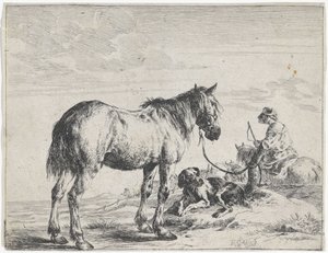 Cheval attaché à un poteau, Chevaux (titre de la série)