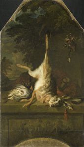 Nature morte avec lièvre mort et perdrix - Dirk Valkenburg