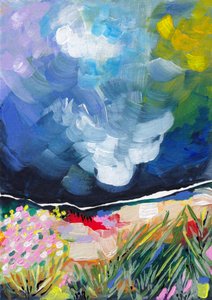 Ciel abstrait aux couleurs vives
