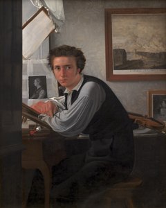 Portrait du graveur sur cuivre Carl Edvard Sonne