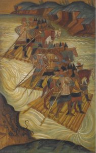 Traversée de la rivière - Dmitri Semyonovich Stelletsky