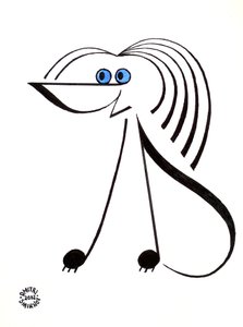 Chien musical - chien dessiné en notation musicale. - Dmitri Smirnov