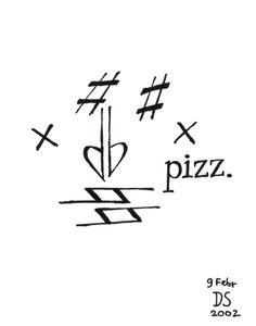 Visage pizzicato - visage dessiné à l