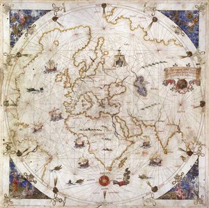 Carte portulan du monde, 1519 - Dolfin Bonaldo