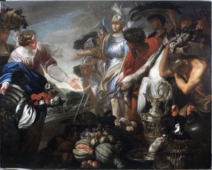 Abigail offre des cadeaux à David et son armée