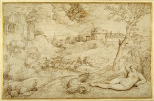 Paysage avec Roger et Angélique, de 
