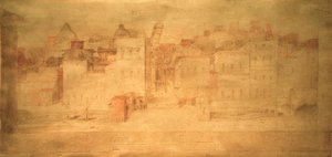 D.Beccafumi, décor de théâtre avec Pise
