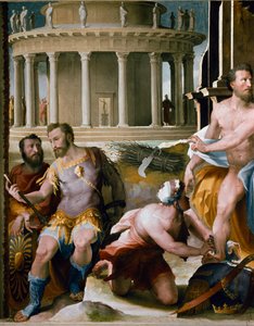 Frise : le sacrifice de Codros roi d