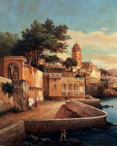 Vue de Gênes depuis les jardins du Palazzo Doria Pamphilj