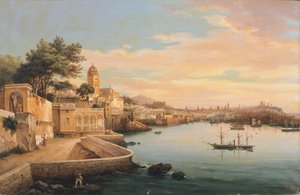 Vue de Gênes depuis les jardins du Palazzo Doria Pamphilj