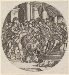 Décapitation de Sainte Catherine - Domenico Campagnola