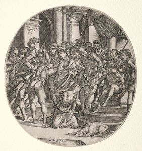 Décapitation de Sainte Catherine, 1517 - Domenico Campagnola