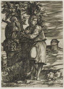 Berger et vieux guerrier
