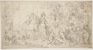 Erminia et les bergers - Domenico Corvi