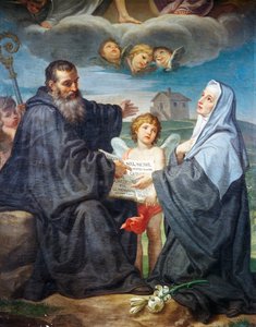 Saint Benoît et Sainte Scholastique par Domenico Corvi (1721-1803)