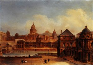 Vue composite des monuments parisiens - Domenico Ferri