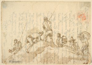 Figures sur une colline