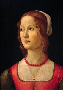 Portrait de jeune fille par Domenico Ghirlandaio, vers 1485 - Domenico Ghirlandaio