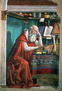 Saint Jérôme dans son étude, 1480 (détail)