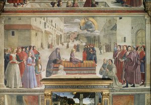 Le miracle du garçon ramené à la vie (détail) - Domenico Ghirlandaio
