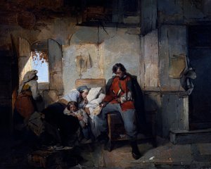 Retour du soldat blessé, vers 1854, par Domenico Induno