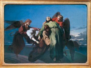 Martyrs chrétiens portés par les anges au ciel