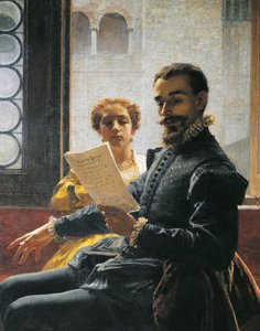 Torquato Tasso lisant Jérusalem délivrée à Eleonora d