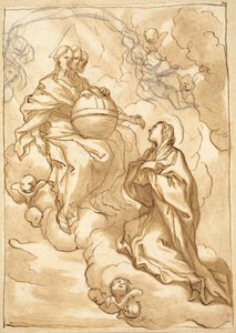 Vision de la Trinité de la Bienheureuse Maria Vittoria Fornari - Domenico Piola