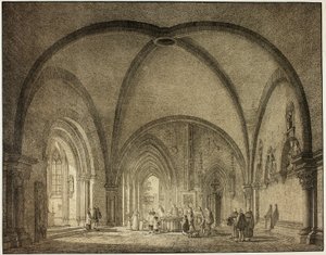 Salle baptismale et cloîtres de la cathédrale de Mayence, de la Collection de bâtiments médiévaux mémorables en Allemagne