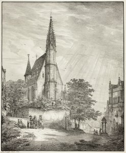 Église de Kiderich dans le Rheingau - Domenico Quaglio